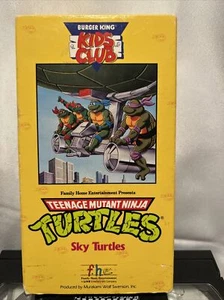 Teenage Mutant Ninja Turtles: Sky Turtles (VHS 1990) Burger King Kids Club, TMNT - Picture 1 of 5