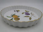 Royal Worcester Eversham Gold 9in Quiche Pie Dish Scalloped Rim shape-59 size-2
