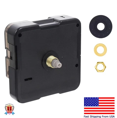 Clock Mechanism Replacement, Battery Operated Quartz Movement Silent DIY Wall Cover
