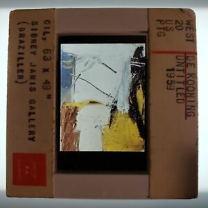 Willem de Kooning Untitled 1959 Art 35mm Glass Slide