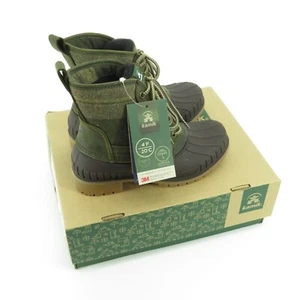 Stivali invernali Kamik Khaki donna stringati impermeabili taglia 5 nuovi con scatola $95 - Foto 1 di 10