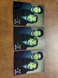 1995 Topps FINEST CHROMIUM X-FILES SERIES 1 X1 Insert LOT Of 3 Mulder And Scully - Picture 1 of 2