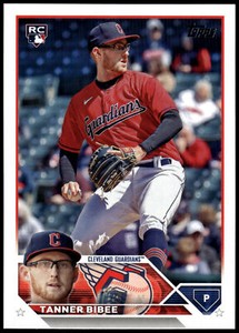 2023 Topps Update  #US168 Tanner Bibee Cleveland Guardians