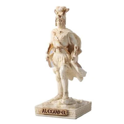 Estatua blanca veronesa de Alejandro Magno Rey de Macedonia 9,3 cm Foto 1 de 4