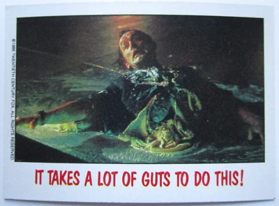 Fright Flicks 1988 Topps Card #64 (NM) ~ Aliens Horror Movie Scene - Image 1 of 2