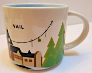 Starbucks You Are Here Collection Kaffeebecher Vail, Co. 2016 14 oz. Ski, Lift - Bild 1 von 5