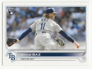 2022 Topps Factory Complete Sets SHANE BAZ Rookie Image Variation RAYS RC #421 - Picture 1 of 2