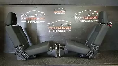 2017 FORD EXPEDITION LH & RH CLOTH 2ND ROW REAR BACK SEATS EBONY TRIM CODE CH - Image 1 of 4