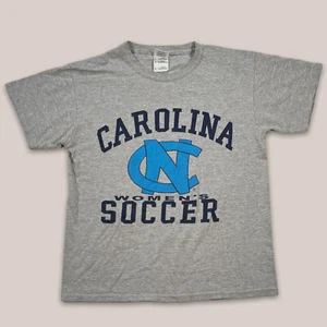 University of North Carolina Women’s Soccer Tar Heels Gray T-Shirt Size Youth M - Picture 1 of 6