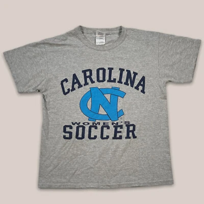 University of North Carolina Women’s Soccer Tar Heels Gray T-Shirt Size Youth M - Image 1 of 4