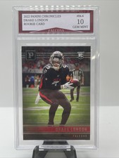 2022 Panini Chronicles Drake London Falcons Rookie Card # PA-6 Gem Mint 10!