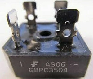 Bridge Rectifier 35 A GBPC3504 Faston Urmax: 400V Single Phase MBR-25 Case x 1pc - Picture 1 of 2