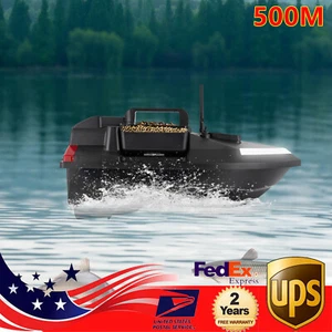 500m RC Fishing Bait Boat GPS Dual Motor 4 Hours Using Time 2kg Loading - Picture 1 of 23