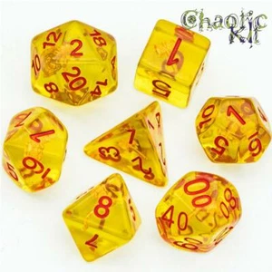 Barbarian Dungeons and Dragons Class Dice Set, Axe. DND Polyhedral Dice Set - Picture 1 of 5
