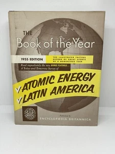 Encyclopedia Britannica Book of the Year 1955 With Rare Original Dust Jacket - Picture 1 of 14
