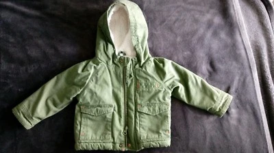 Abrigo chaqueta con capucha y cremallera para niños pequeños talla 12 meses Foto 1 de 2