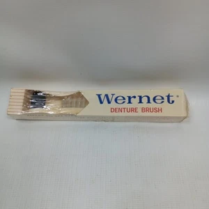 Vintage NOS Wernet Zahnbürste Creme Neu Reinigt Rillen & Spalten Hergestellt in den USA - Bild 1 von 8