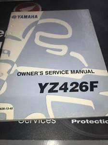Yamaha YZ426F Motorcycle Owners Service Manual P/N LIT-11626-13-40 - Picture 1 of 5