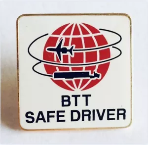 BTT Safe Driver Transport Car Pin Badge Rare Auto Collectable (D4) - Bild 1 von 2