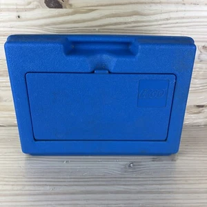 Contenedor de almacenamiento de plástico Lego azul vintage estuche contenedor - Imagen 1 de 8