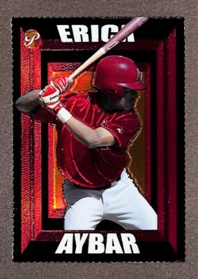 2004 Topps Pristine Gold Refractor #106 Erick Aybar Deckle troquelado novato/41 Foto 1 de 3