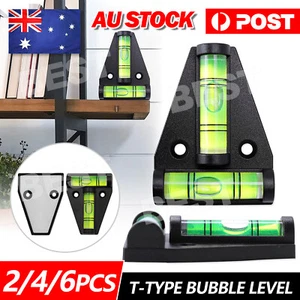 2/6PCS Spirit Level Bubble Leveler T-type Caravan RV Camper Trailer Boat Car NEW - Picture 1 of 12