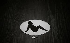 (2) Dad Bod Circle Bumper Sticker Vinyl DieCut Prank Funny Joke Sexy Guy Tools - Bild 1 von 1