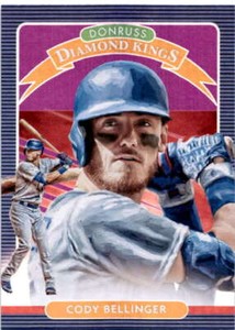 2020 Donruss Holo Purple #3 Cody Bellinger  Los Angeles Dodgers Baseball 