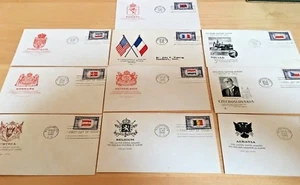 LOT OF 11 OCCUPIED COUNTRIES    1943 POSTAL COVERS - Picture 1 of 1