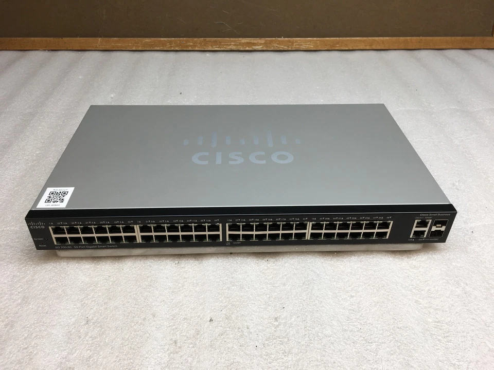 Cisco SG 200-50 SLM2048T V02 50-Port Gigabit Ethernet Smart Switch No PWR Cable - Image 1 of 4