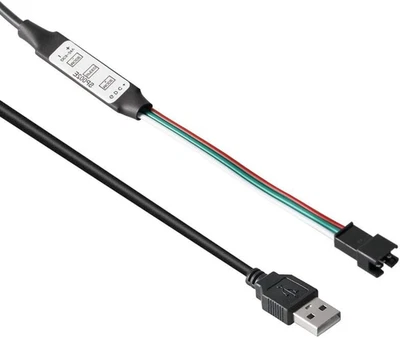 WS2811 WS2812B SK6812RGB (NOT RGBW) LED Indirizzabile Portatile 3Key Mini USB SP - Immagine 1 di 4