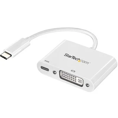 StarTech USB-C to DVI Adapter with Power Delivery [USB PD] - USB Type C Adapter - Image 1 of 2