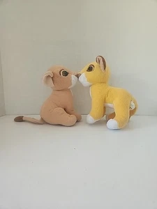 Lion King Kissing Simba Nala Plush Set Vintage Tested Movie Promo 1993 - Picture 1 of 14