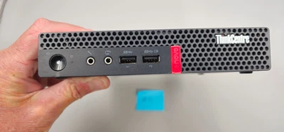 Lenovo Mini Desktop ThinkCentre M625Q AMD A9-9420E 119GB SSD - Win 10 Pro 22H2 - Image 1 of 4