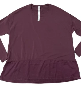Lululemon Damengröße 2 burgunderrot weinrot Ease of Mind Athleisure Top Stretch - Bild 1 von 6