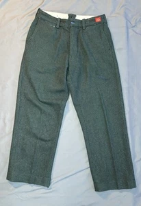Vintage 50er Dickies Wolle Arbeitshose 31 x 28,5 grün Gorpcore Workwear Bauer - Bild 1 von 16