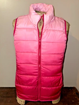 Chaleco acolchado Jackson Hole Outerwear rosa brillante Ombre talla S Foto 1 de 4