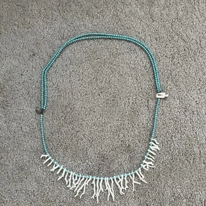 Branch Coral Strand Turquoise Necklace - Picture 1 of 10
