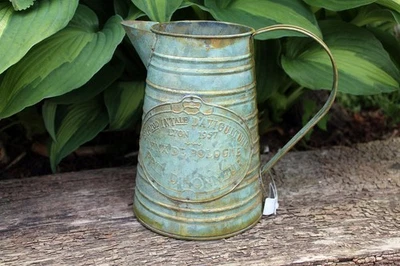 Shabby Deko Kanne Vase für Trockenblumen Rost Gartendeko Nostalgie - Bild 1 von 4