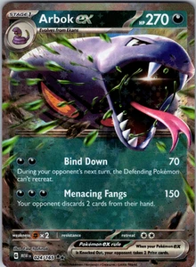 Arbok ex 024/165 SV: Scarlet & Violet 151 Double Rare - NM - Picture 1 of 2