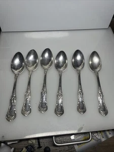 Tiffany & Co. Juego de 6 cucharas soperas ovaladas chapadas en plata de ley - Imagen 1 de 8