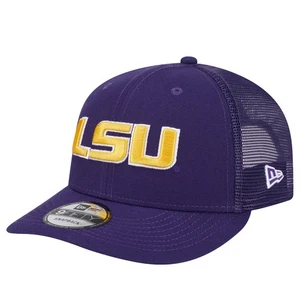 Men's New Era Purple LSU Tigers Trucker 9FIFTY Snapback Hat - Picture 1 of 6