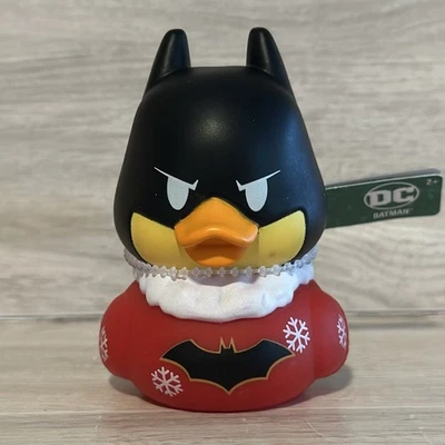 Navidad Warner Bros DC Batman Pato de Goma 2.5” Navidad Suéter/Copos de Nieve Foto 1 de 3
