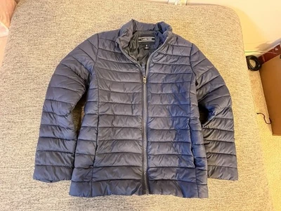 Lands’ End Boys Blue Puffer Jacket Size Small (8) Nylon/Polyester Foto 1 de 4