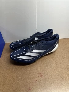 Botines de fútbol eléctricos Adidas Adizero equipo azul marino/blanco para hombre talla 13,5 IH5028 NUEVOS - Imagen 1 de 7