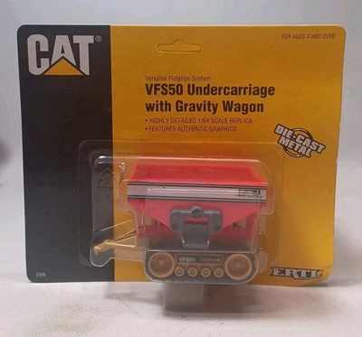  DIECAST ERTL 1:64 CAT/CATERPILLAR VFS50 UNDERCARRIAGE WITH GRAVITY WAGON- MOC - Image 1 of 3