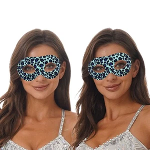 Womens Leopard Print Half Face Mask Sexy Eyes Masks Comfortable 1Pcs Dress Up - Picture 1 of 23