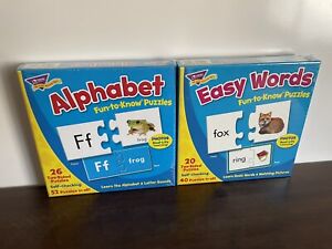 Lot Of 2 Easy Words, Alphabet Fun To Know Puzzles