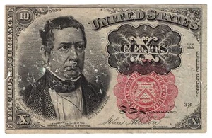 Moneda fraccionaria 10c diez centavos quinta emisión Fr#1265 - Imagen 1 de 2
