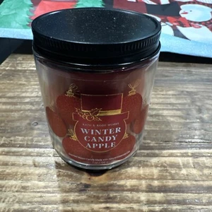 Bath & Body Works Candle Winter Candy Apple 7oz Single Wick Burns 25-45 Hrs NEW - Picture 1 of 1